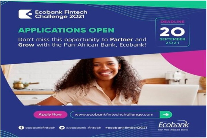 Ecobank Fintech Challenge 2021 pour les innovateurs et entrepreneurs technologiques africains (37 000 USD en prix en espèces)