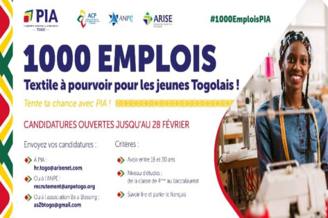 PIA recrute 1000 jeunes sur un projet textile