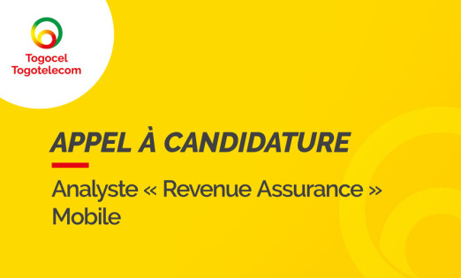 Le GROUPE TOGOCOM recrute un (e) Analyste « Revenue Assurance » Mobile