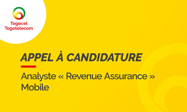 Le GROUPE TOGOCOM recrute un (e) Analyste « Revenue Assurance » Mobile