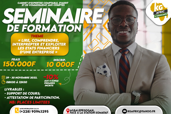 SEMINAIRE DE FORMATION KG AFRIC & ASSOCIATE