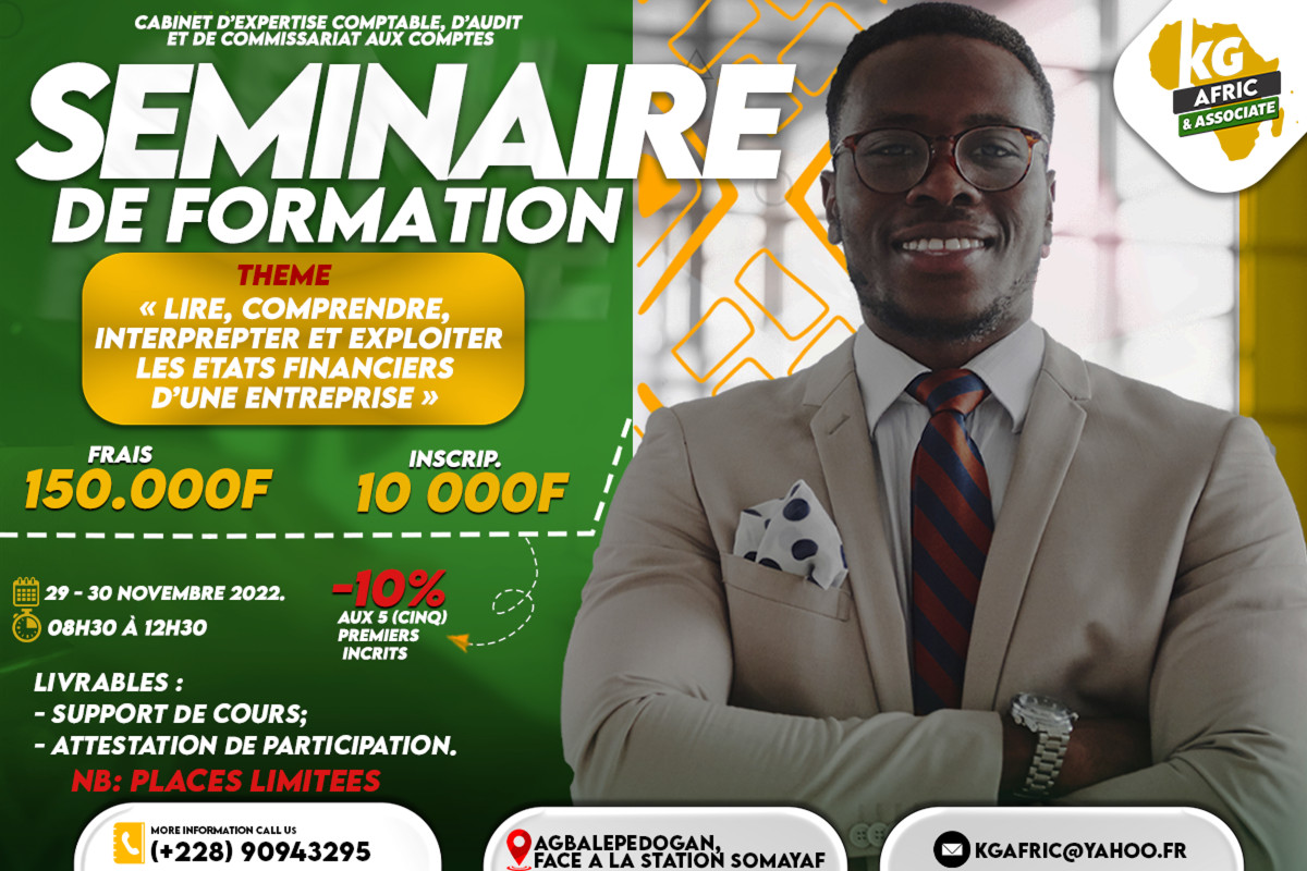 SEMINAIRE DE FORMATION KG AFRIC & ASSOCIATE