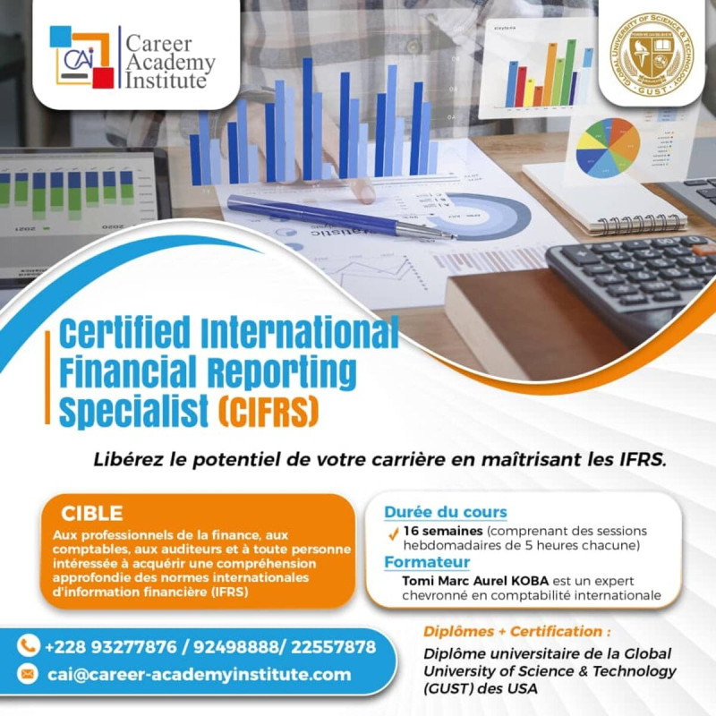 Boostez Votre Carrière  :  Formation Certifiante en IFRS (International Financial Reporting Specialist)