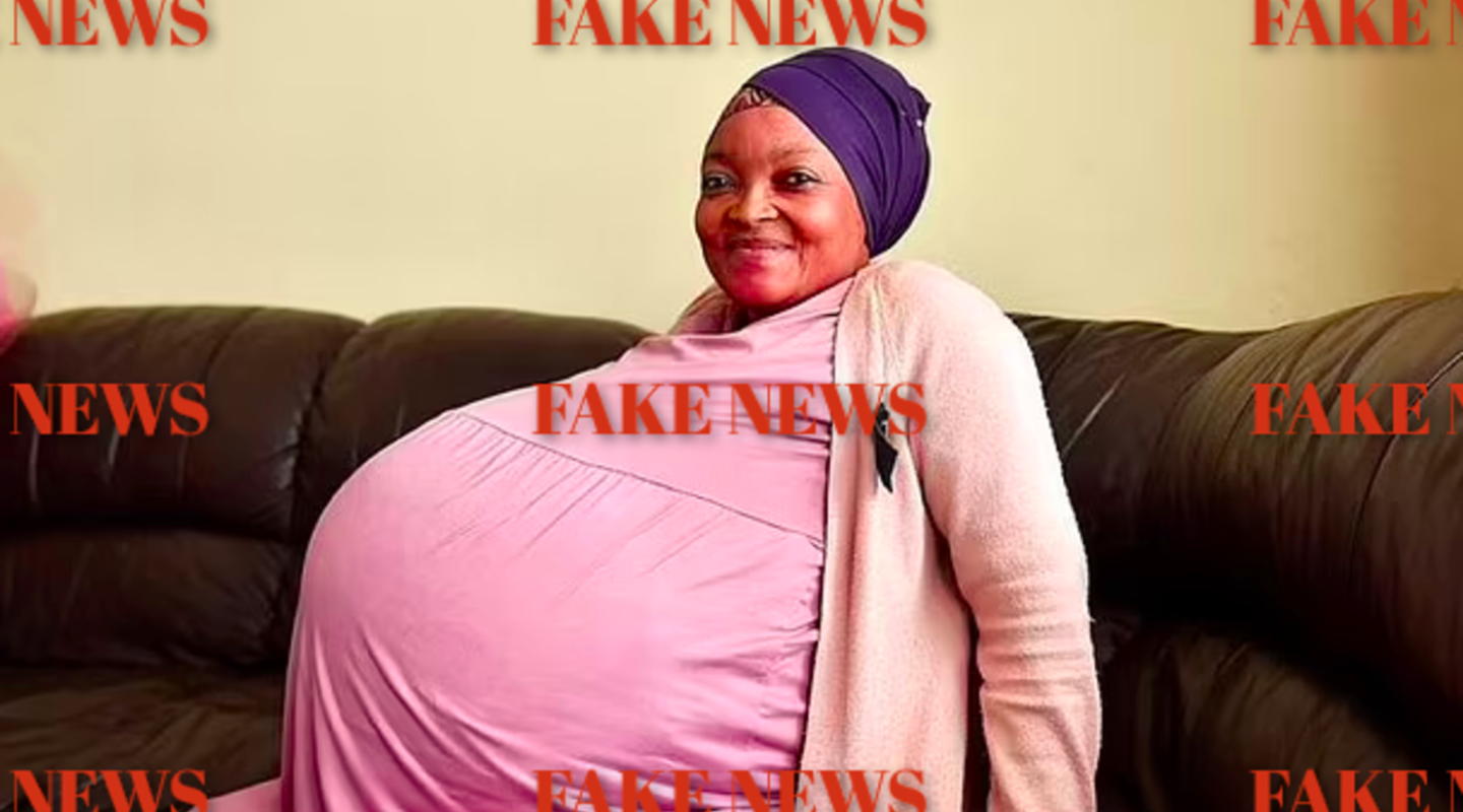 FAKE NEWS : une Sud-africaine qui aurait donné naissance à dix bébés.