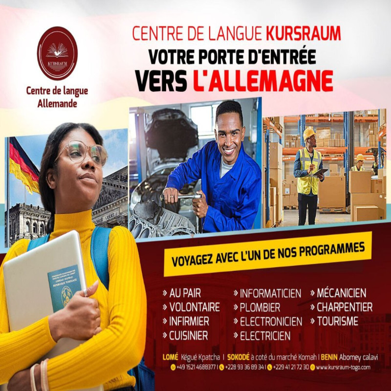 Maîtrisez l'allemand avec KURSRAUM ( A1, A2, B1, B2, C1 et C2)